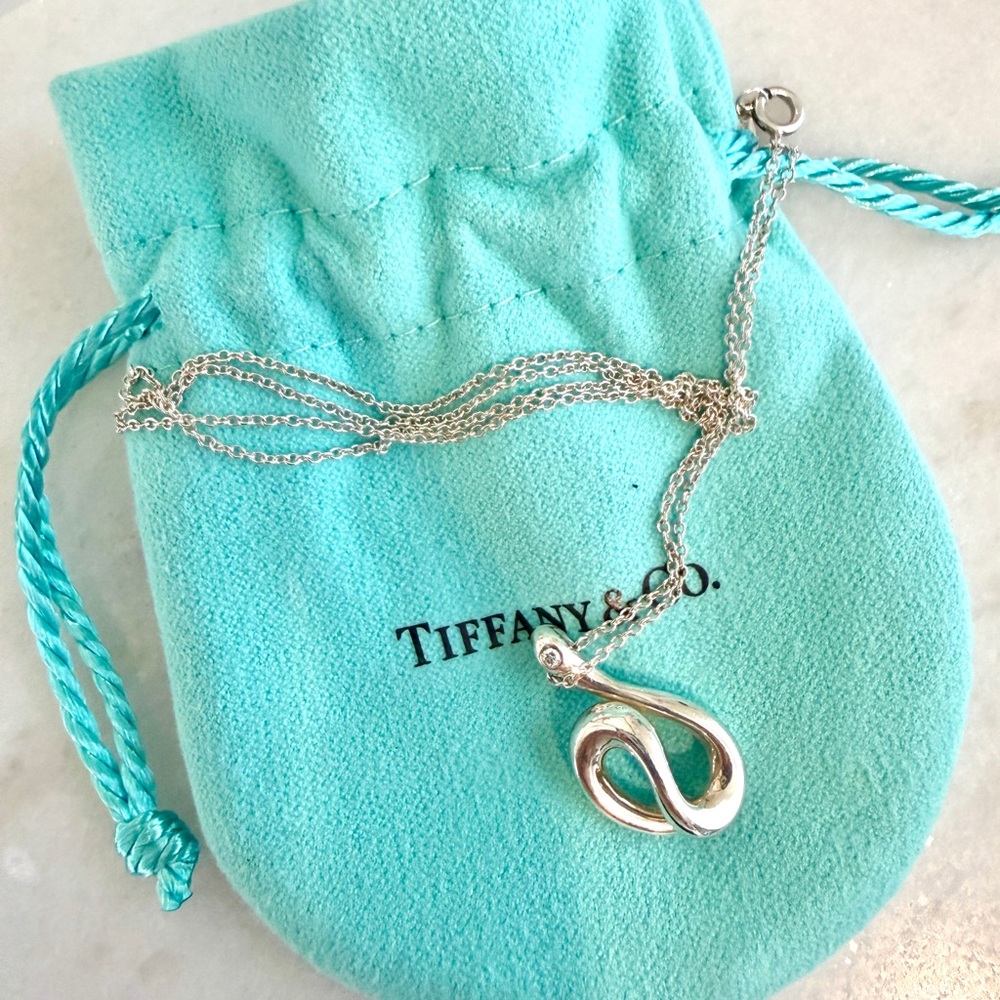 Tiffany & Co. Silver Loop Pendant Necklace